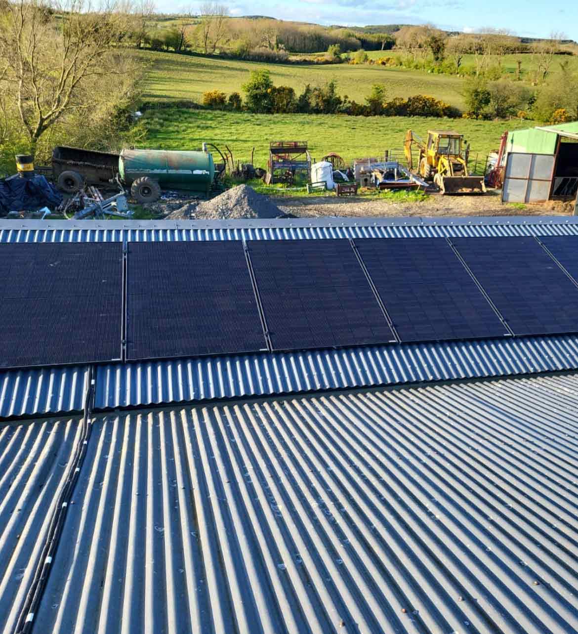 solar panels on farm